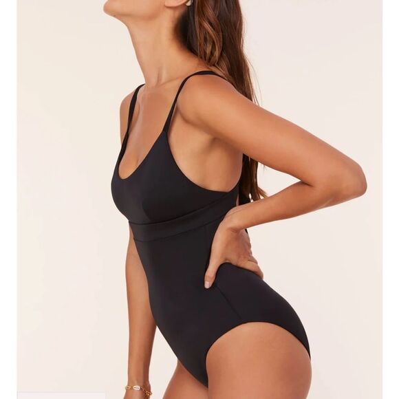 Andie The Honolulu One Piece LT Swimsuit Black size Small Tall NWT - Picture 3 of 10